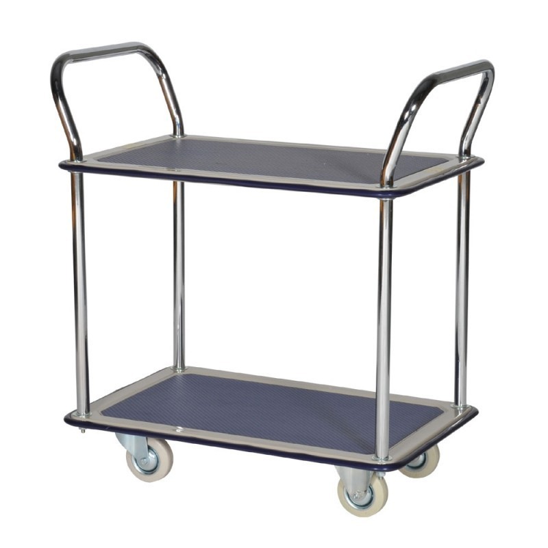 Vista general del carro con 2 plataformas 120kg