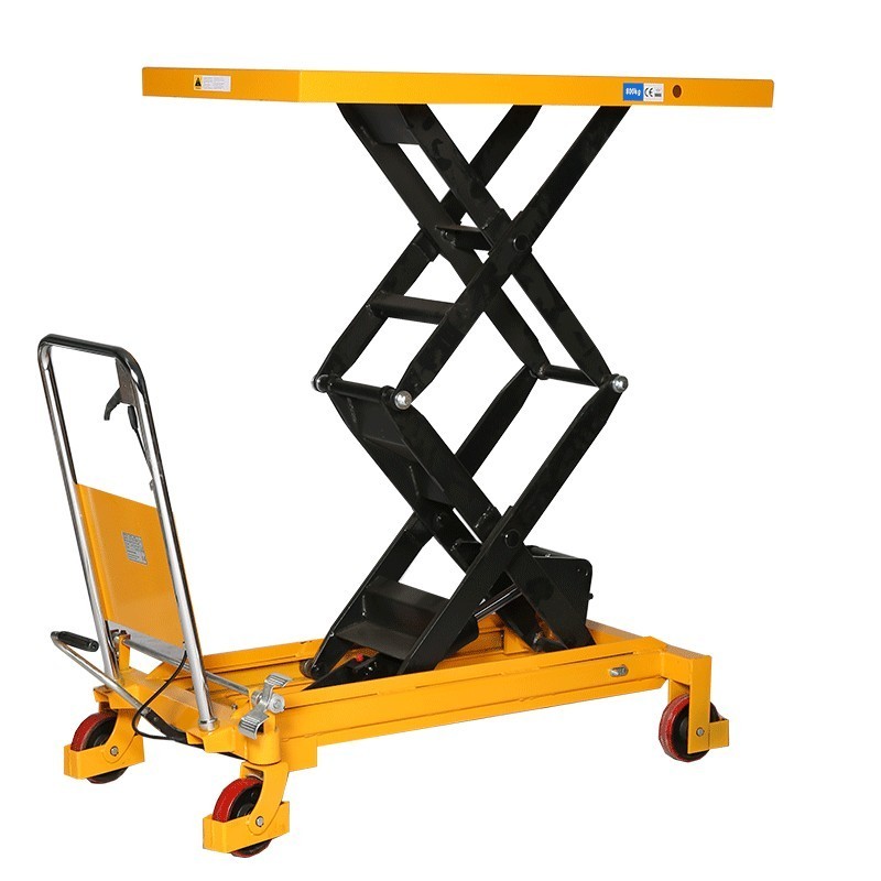 Vista general de la mesa elevadora 800kg plataforma alta 1220x610mm