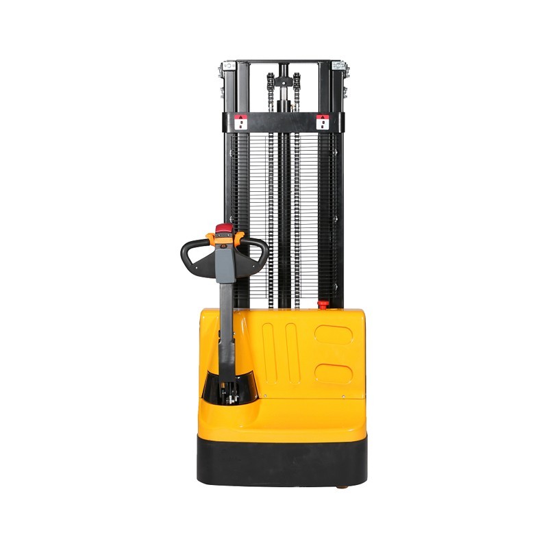 Vista frontal del apilador eléctrico 1000kg  Elevación 2500 mm