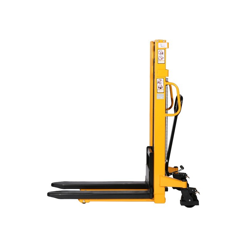 Vista de perfil del apilador 1500kg Elevación rapida (4cm) 2500mm