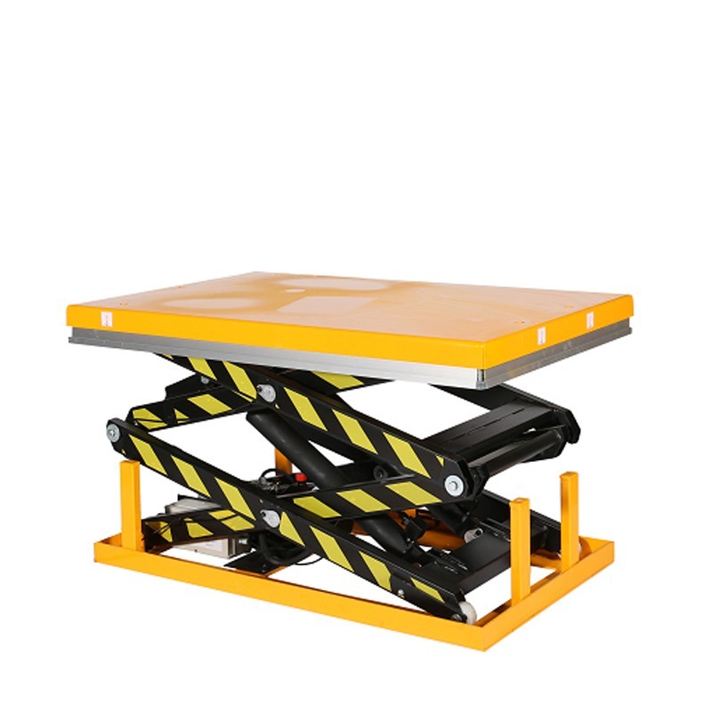 Mesa elevadora eléctrica tijeras dobles 1000kg plataforma medio-alta