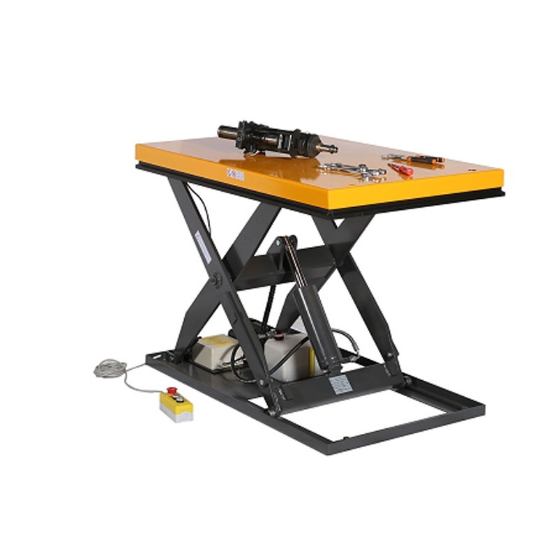Mesa elevadora eléctrica 1000kg 220V plataforma alta