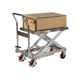 Vista general de la mesa elevadora INOX 304 250kg