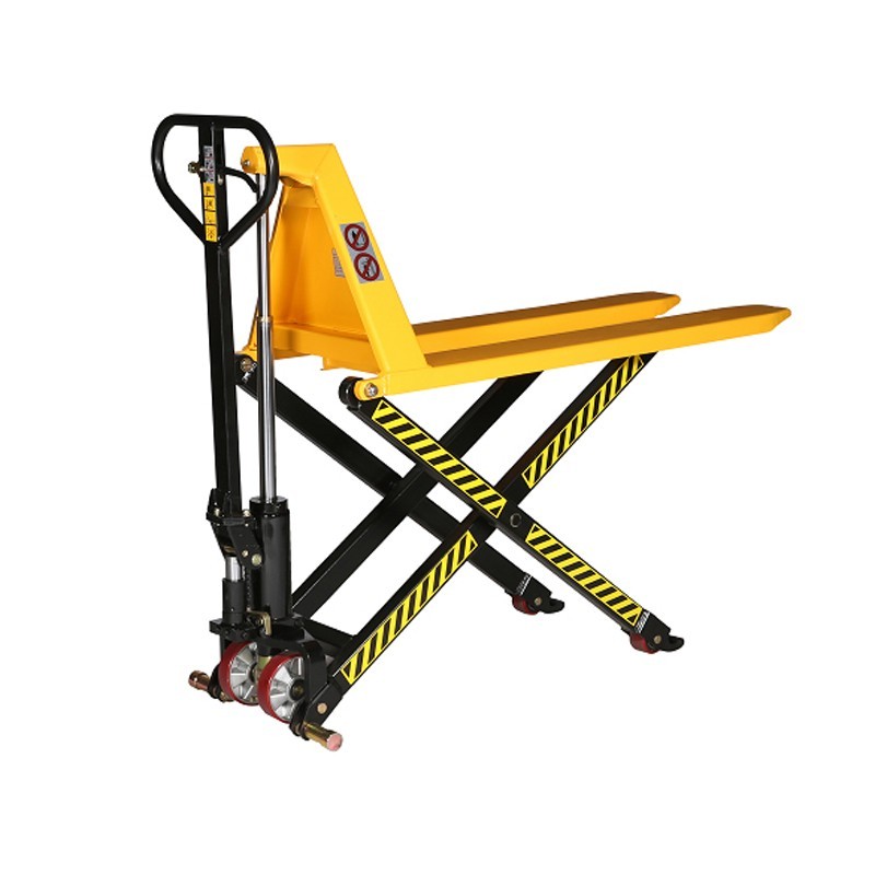 Vista general de la transpaleta manual de gran elevación 1000kg