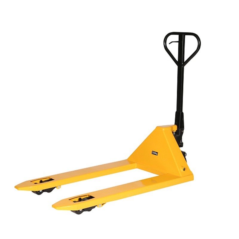 Vista trasera de la transpaleta 2500kg horquillas anchas 685mm