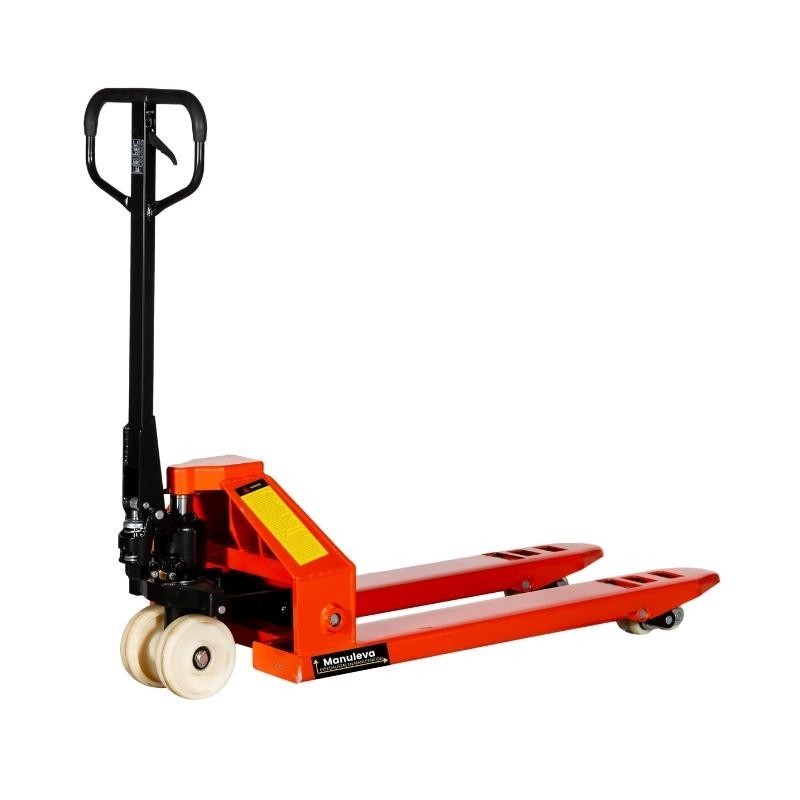 Vista general de la transpaleta manual 5000kg Ruedas de nylon