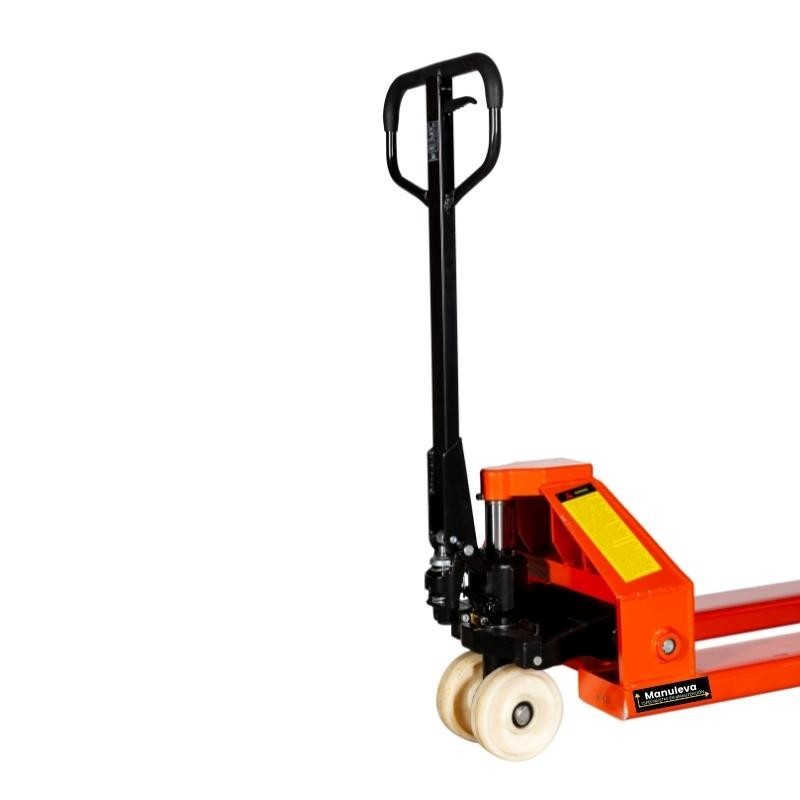 Zoom en la parte delantera de la Transpaleta 5000kg ruedas de nylon