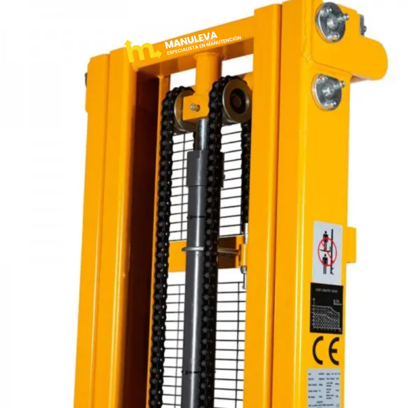 Zoom en la parte superior del apilador semi eléctrico 1000kg 3000mm