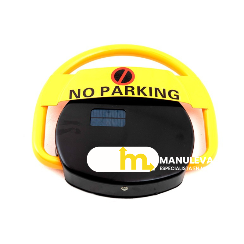 Vista superior de la Barrera de parking energía solar automática