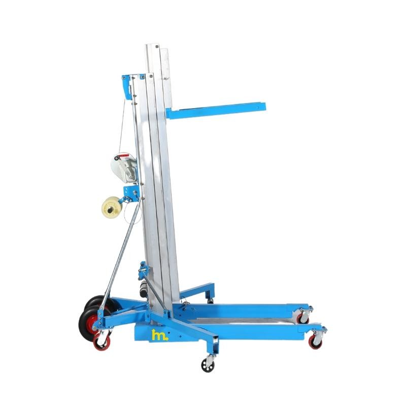 visión de perfil del elevador de materiales 6500mm