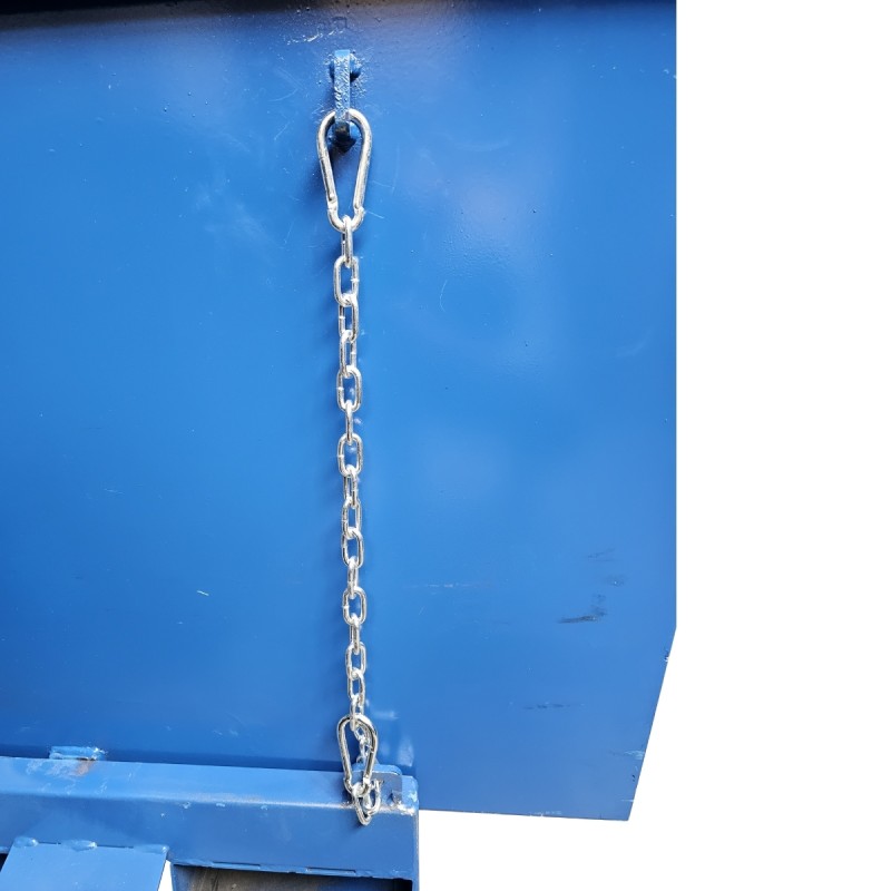 Zoom sobre la Cadena de bloqueo en la tolva autobasculante