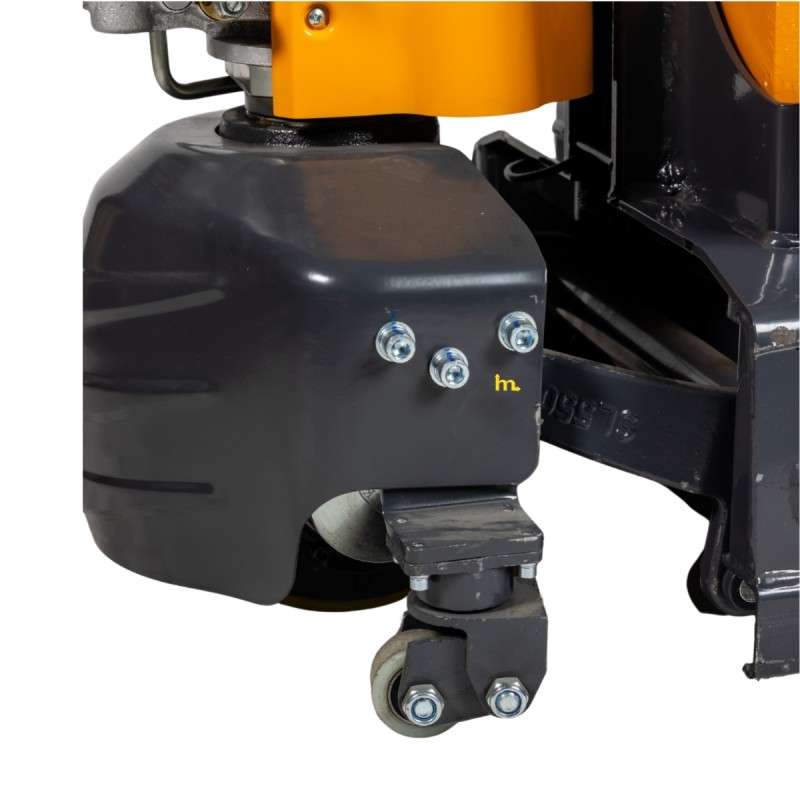 Zoom en el motor de la transpaleta eléctrica batería litio 30Ah horquillas 950mm