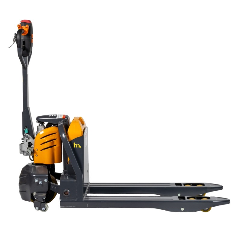 Transpaleta eléctrica litio 40Ah horquillas 950mm - vista de perfil