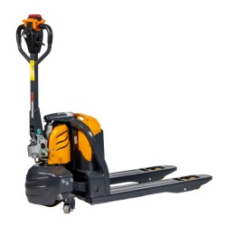 Vista general de la transpaleta eléctrica batería litio 30Ah horquillas 950mm