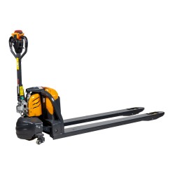 Vista general de la transpaleta eléctrica de litio 40Ah horquillas 1800mm