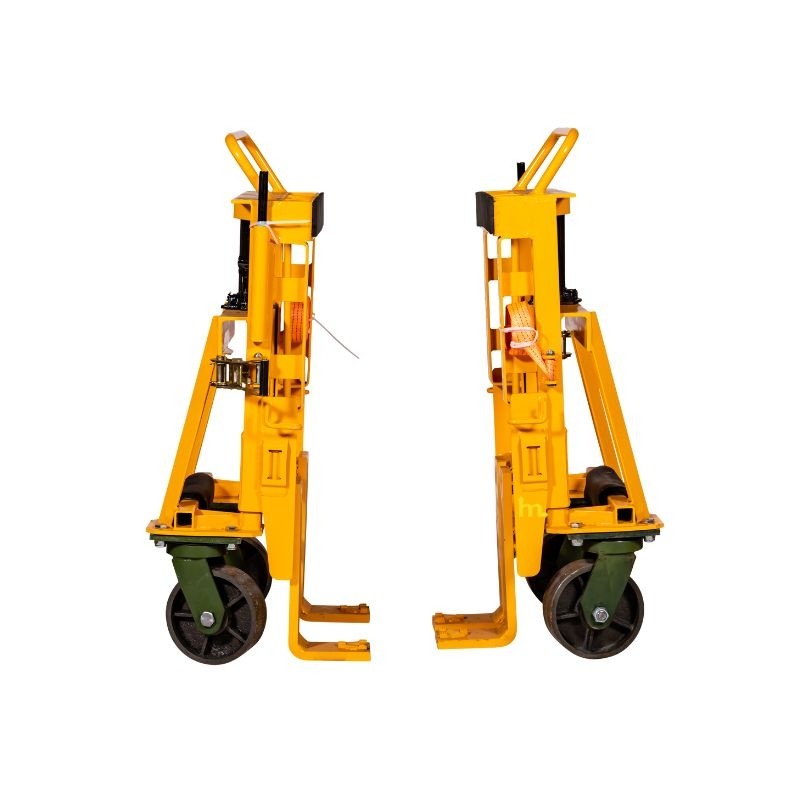 Vista de perfil de los portamuebles 3600kg