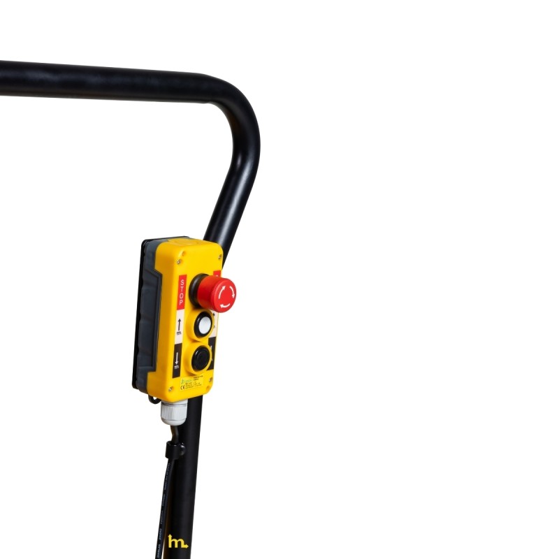 Zoom sobre el control remoto de la Mesa elevadora 300 kg - plataforma: 1010x520 mm