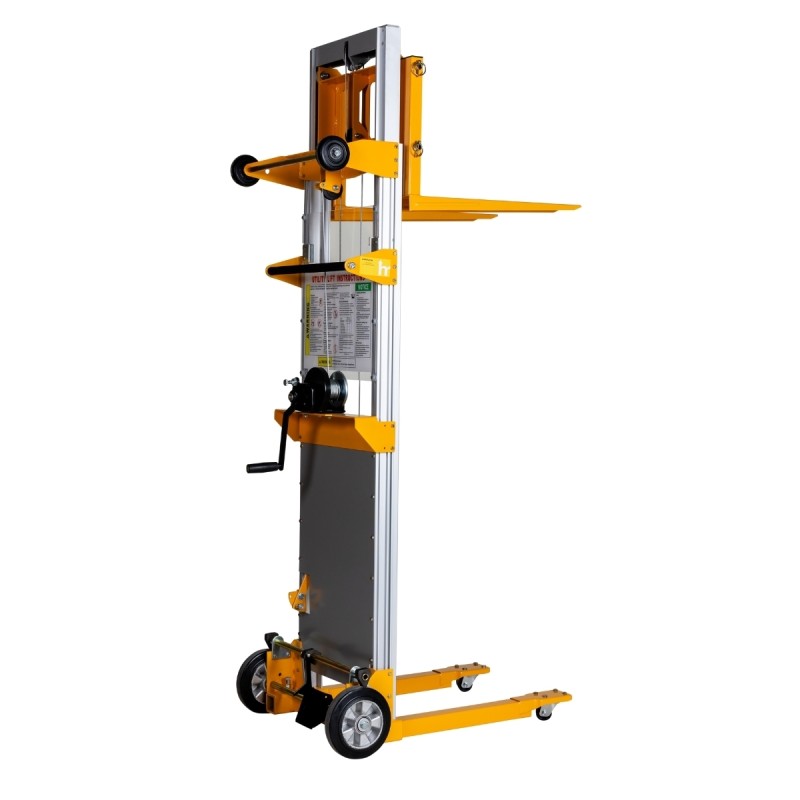 Vista desde 3/4 del Apilador manual con manivela 181 kg Elevación 2500 mm