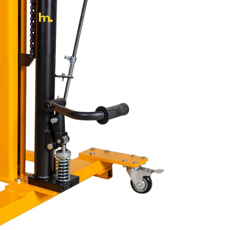 Zoom sobre la pedal del Elevador de barril perfil bajo 300 kg