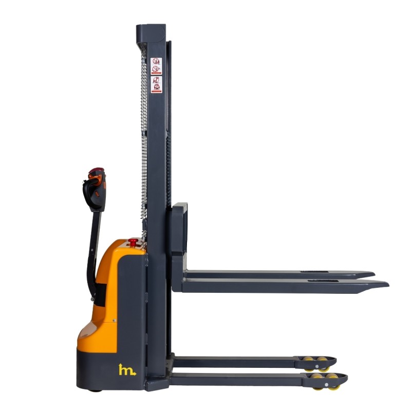 Vista de perfil del Apilador eléctrico 1500 kg - Elevacion 1600 mm