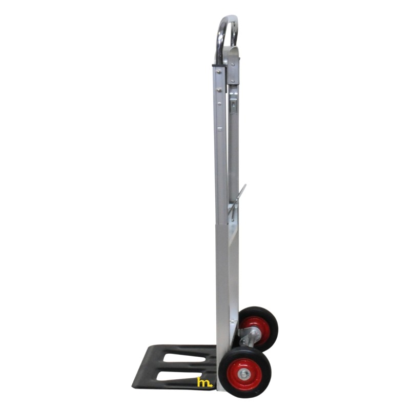 Vista de perfil de la Carretilla de aluminio plegable - 90 kg