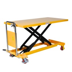 Vista de 3/4 de la Plataforma elevadora hidraulica 500 kg - 1600 X 810 MM