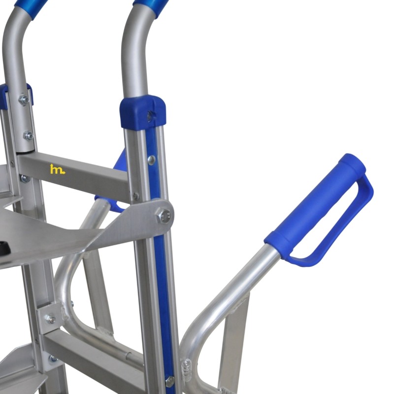 Zoom sobre las asas de la Carretilla portabotellas - 200kg