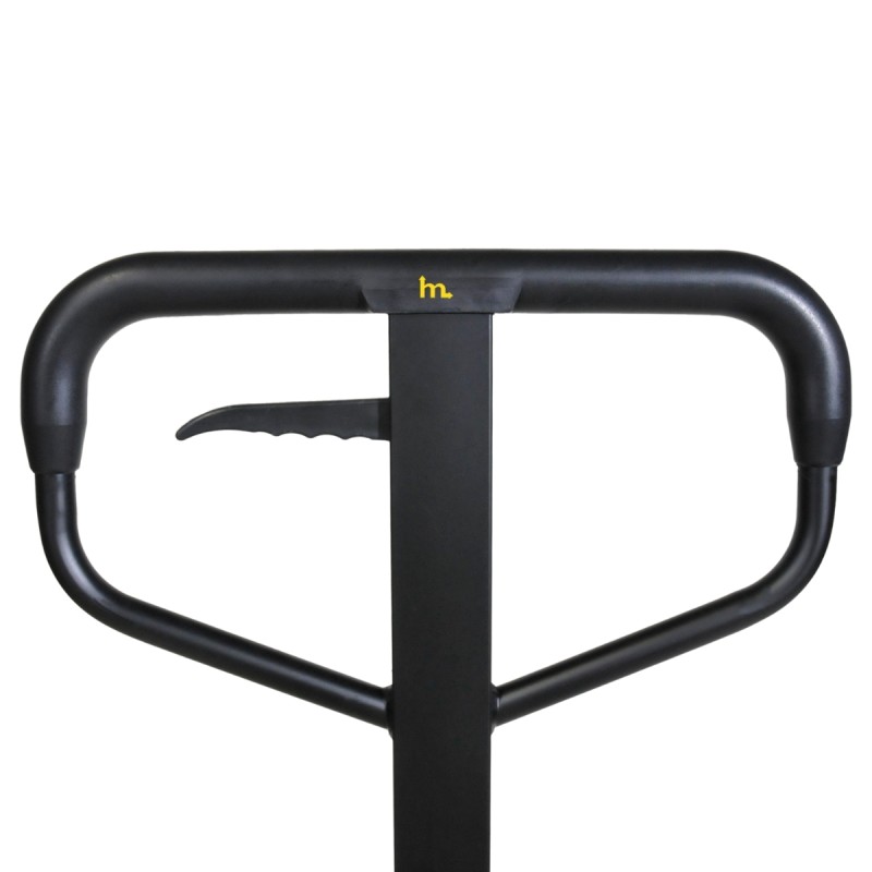 Zoom al timón de la Transpaleta pesadora a pilas Capacidad 2000kg