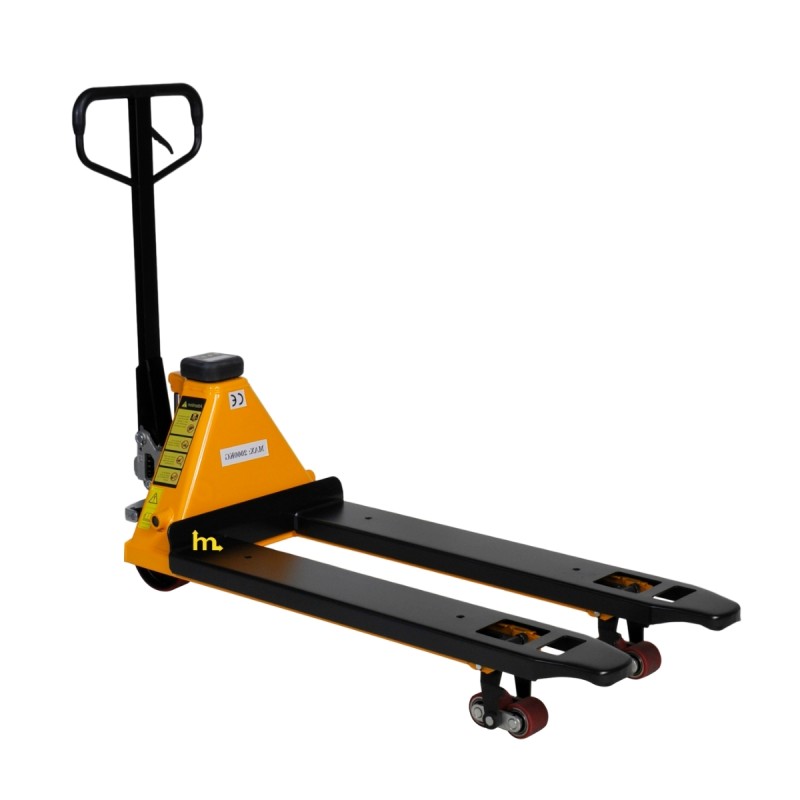 Vista general de la Transpaleta pesadora a pilas Capacidad 2000kg