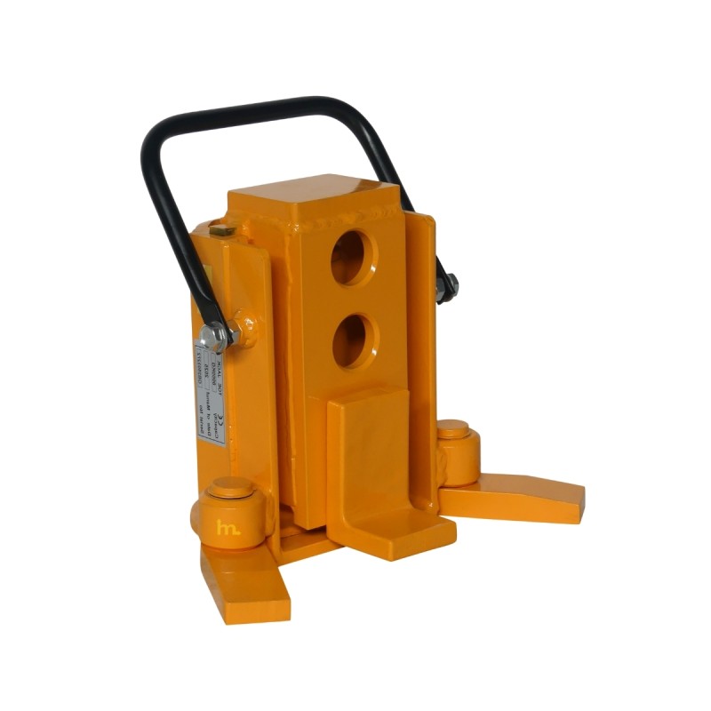 Vista en 3/4 del gato hidráulico de uña - 8 toneladas