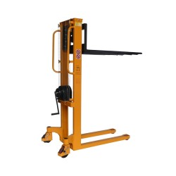 Vista general del apilador manual con manivela 1000 kg – Elevación 1500 mm