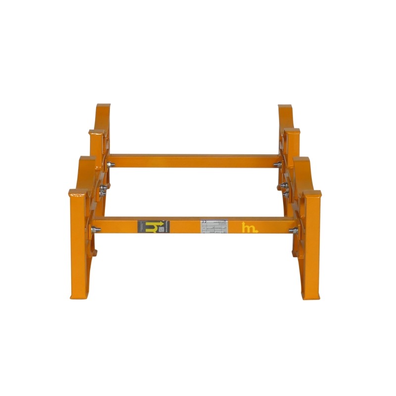 Vista frontal del estante para bidones Capacidad 1000 kg