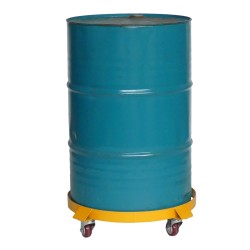 Vista general del rodador para bidones 400 kg