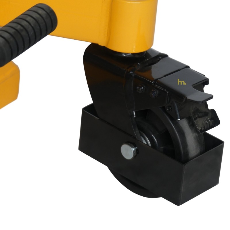 Vista de las ruedas del apilador volteador de barriles perfil bajo 350 kg - Elevación 1500 mm