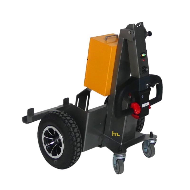 Vista en 3/4 del remolcador eléctrico 1000 kg