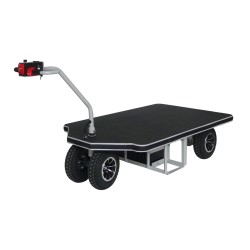 Vista general del carro eléctrico con plataforma - 800 kg