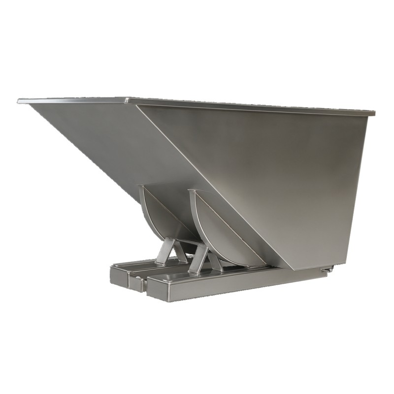 Vista general de la tolva autobasculante inoxidable - 1100L