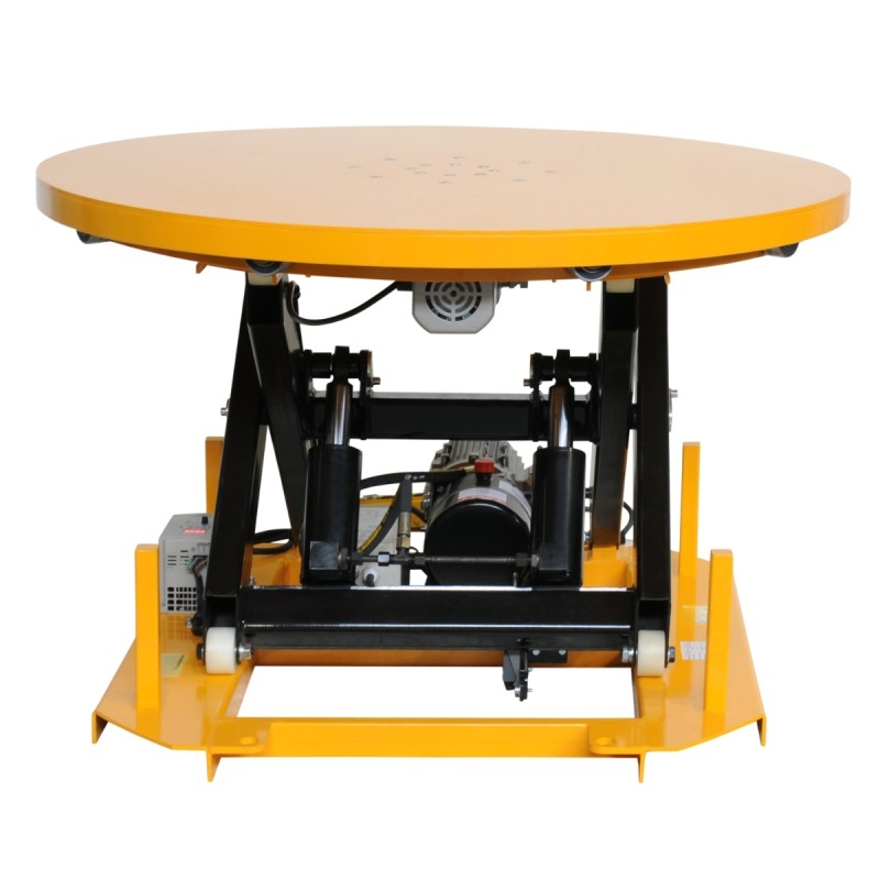 Mesa elevadora giratoria eléctrica 2000 kg - 220 V vista general