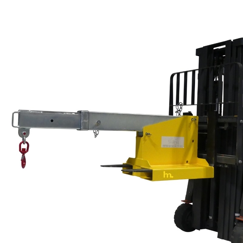 Pluma para carretilla elevadora articulada 1.2 T vista de perfil