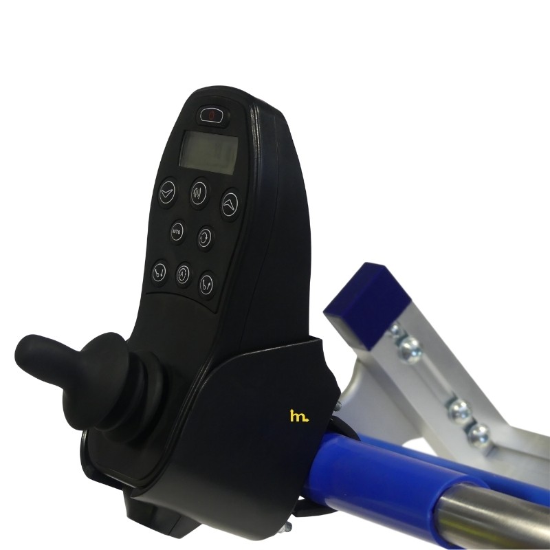 Zoom al mando de la Carretilla para subir escaleras eléctrica de oruga - 420 kg