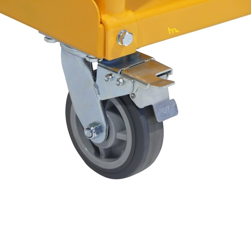 Vista de las ruedas del portatableros - 1000 kg