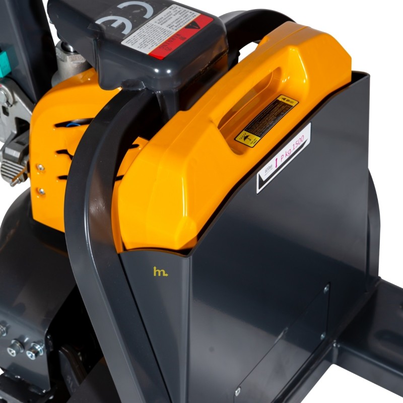 Vista del motor de la transpaleta eléctrica EXPERTA 2000 kg - Batería de litio de 48 Voltios 15 Ah