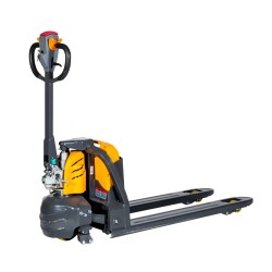 Vista general de la transpaleta eléctrica EXPERTA 2000 kg - Batería de litio de 48 Voltios 20 Ah