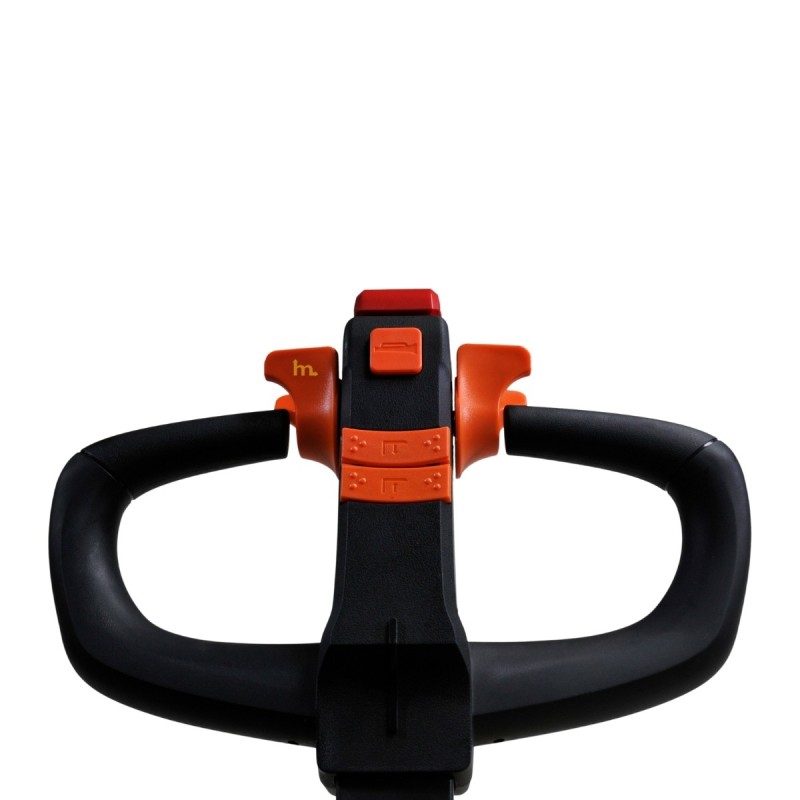 Vista del timon 2 de la transpaleta elevadora totalmente eléctrica monocilíndrica 1500 kg